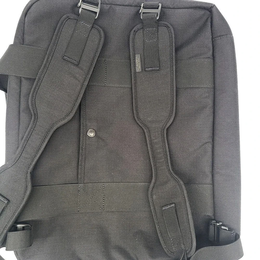 Filson Ripstop Waxed Nylon Pullman Bag 36L Black NWOT Travel Duffle Backpack 18